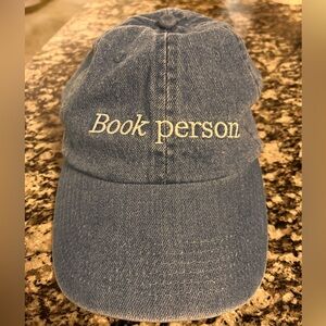 Blue Denim 'Book Person' Cap